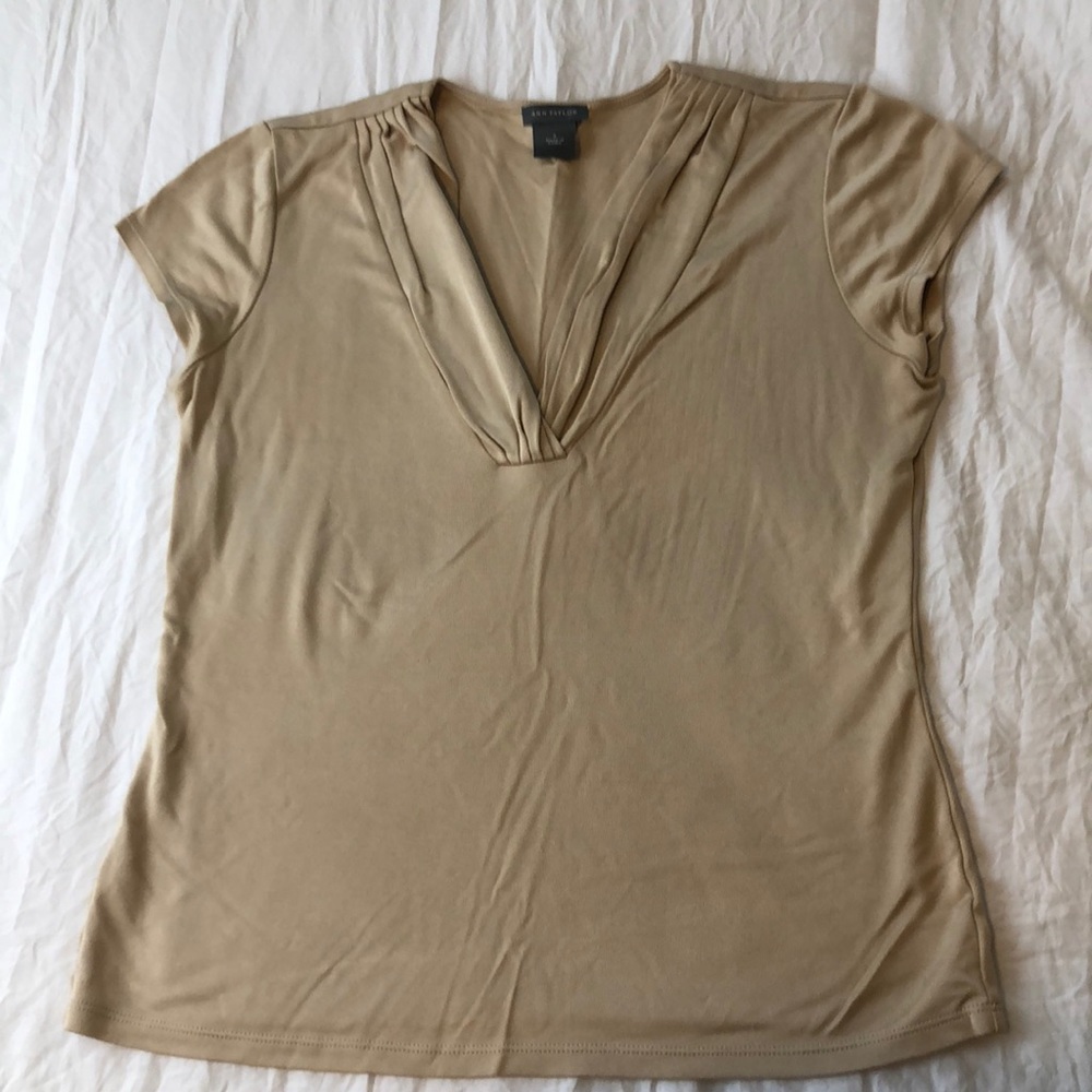 Perfect shell with cap sleeves